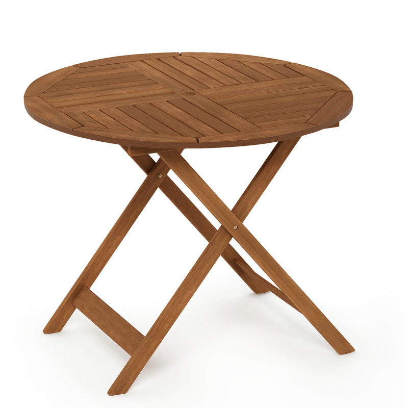 Rosecliff Heights Draco Folding Wooden Bistro Table & Reviews | Wayfair